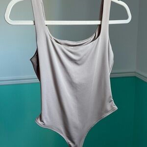 Taupe/Beige Tank Bodysuit